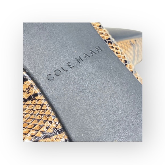 Cole Haan ⌘ Deltona Cap Toe Gore Leather Ballet Flats ⌘ Brown Snakeskin ⌘ 7.5M - Picture 11 of 16